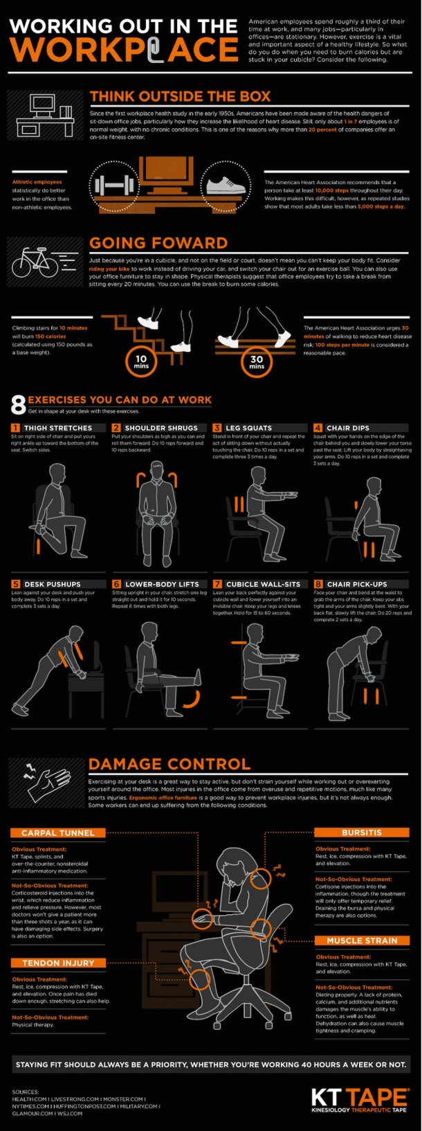 Workplace Infographic: Working Out In The Workplace - ComplianceandSafety.com